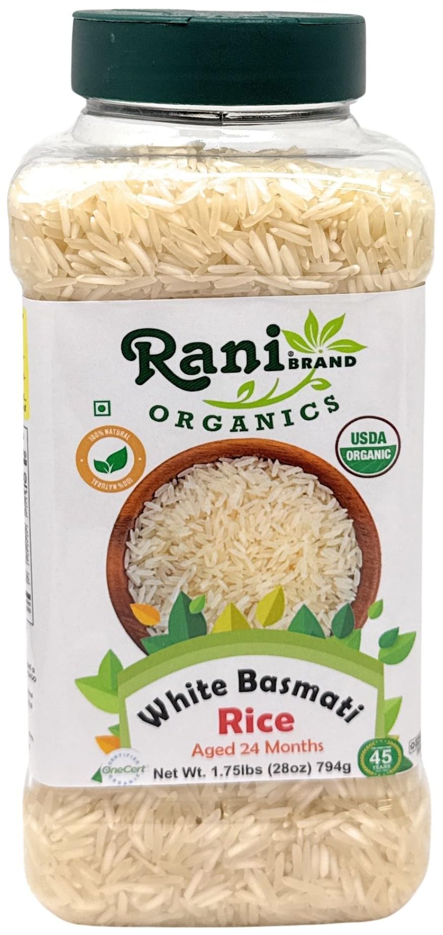 Amazon.com : Rani Organic Platinum White Basmati Rice Extra Long